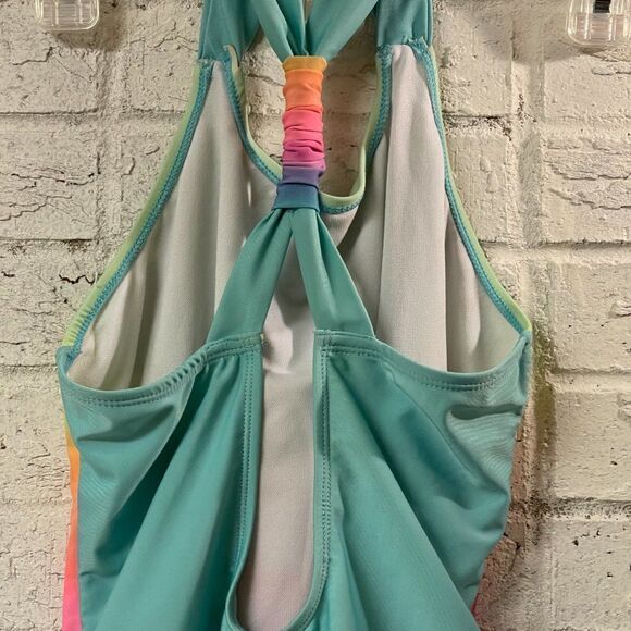 Cat & Jack Sequin Unicorn Tie Dye One Piece Bathing Suit xl 14/16 - Picture 6 of 9